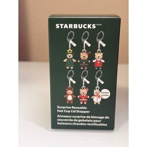 Starbucks Holiday 2025 Surprise Reusable Hot Cup Lid Stoppers Limited Edition